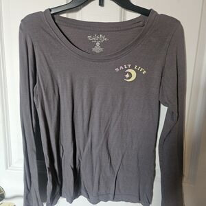 Salt Life Women's Gray Long Sleeve Top